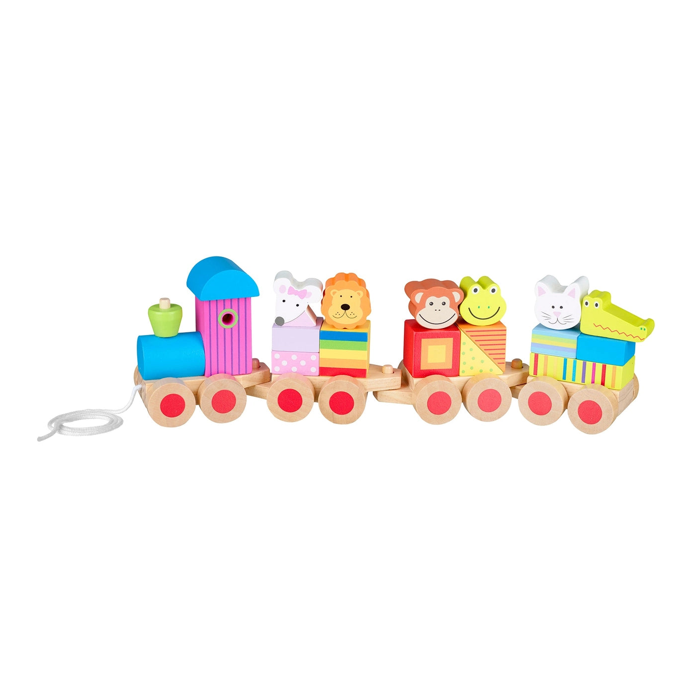 Wooden Animal Puzzle Train