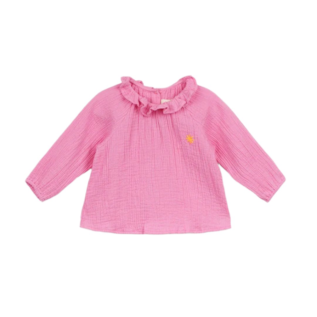 Toddler Double Voile Blouse in Rose