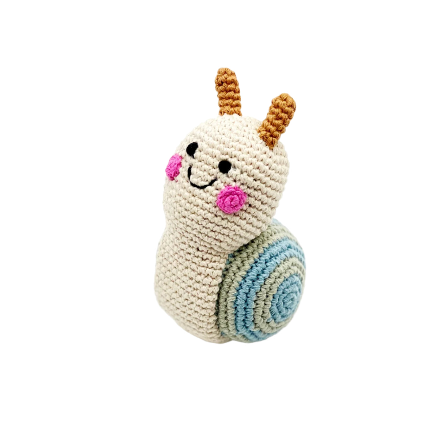 Knit Snail Rattle