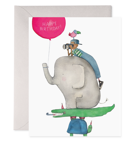 Animal Stack Happy Birthday! Card