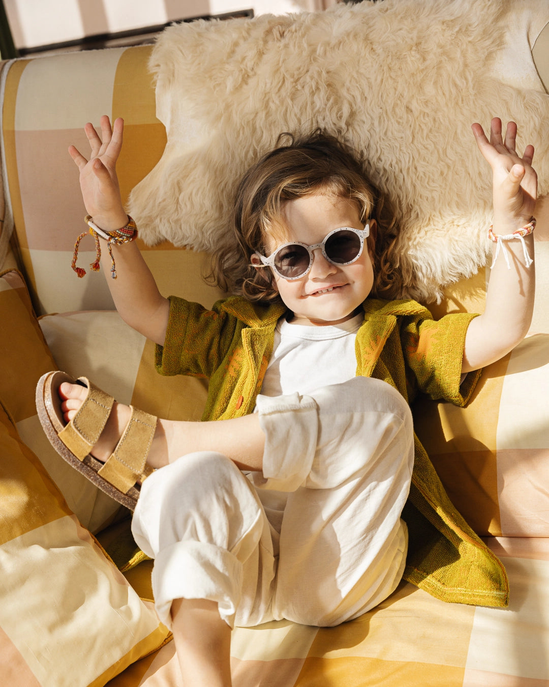 Kids+ Sunglasses in Ceramic Beige Speckle