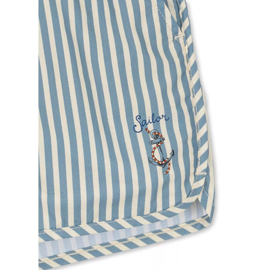 Load image into Gallery viewer, Sailor Stripe Swim Shorts
