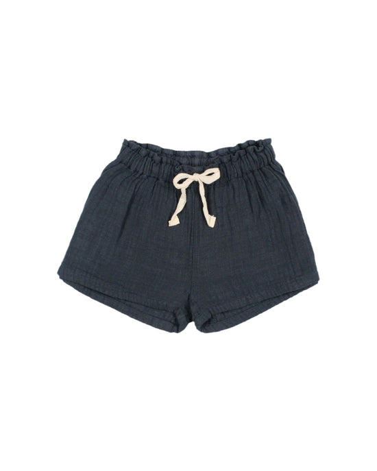 Navy Muslin Shorts - Toddler