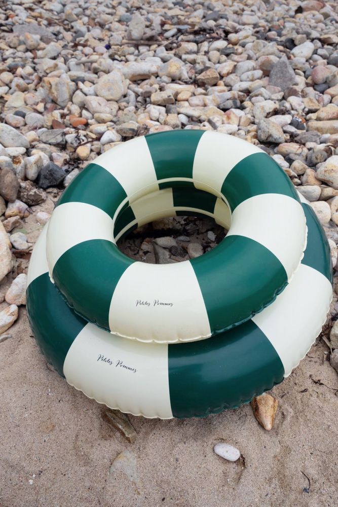 Classic Swim Ring in Oxford Green (60cm)