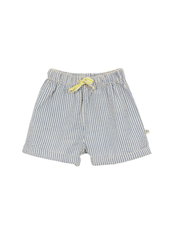 Bleu Mini Stripes Shorts - Baby