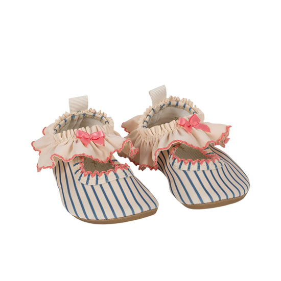 Gina Blue Frill Swim Shoes