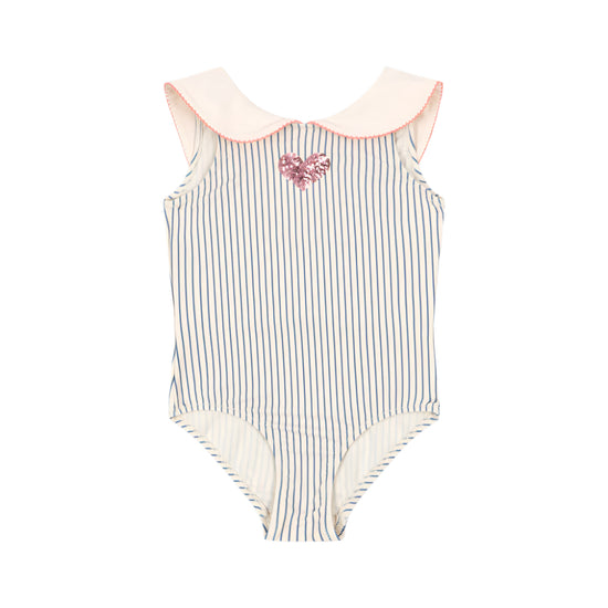 Gina Blue Stripe Swimsuit