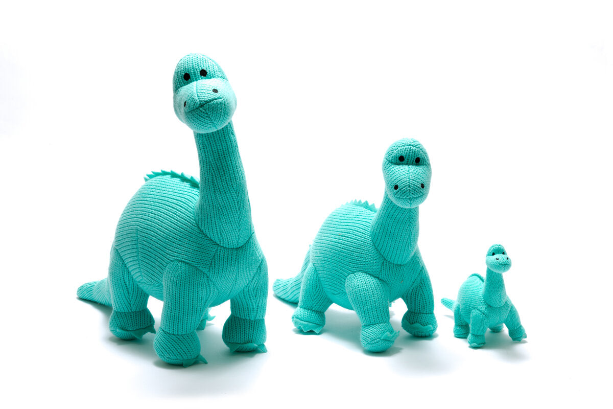 Ice Blue Large Diplodocus Knit Dino