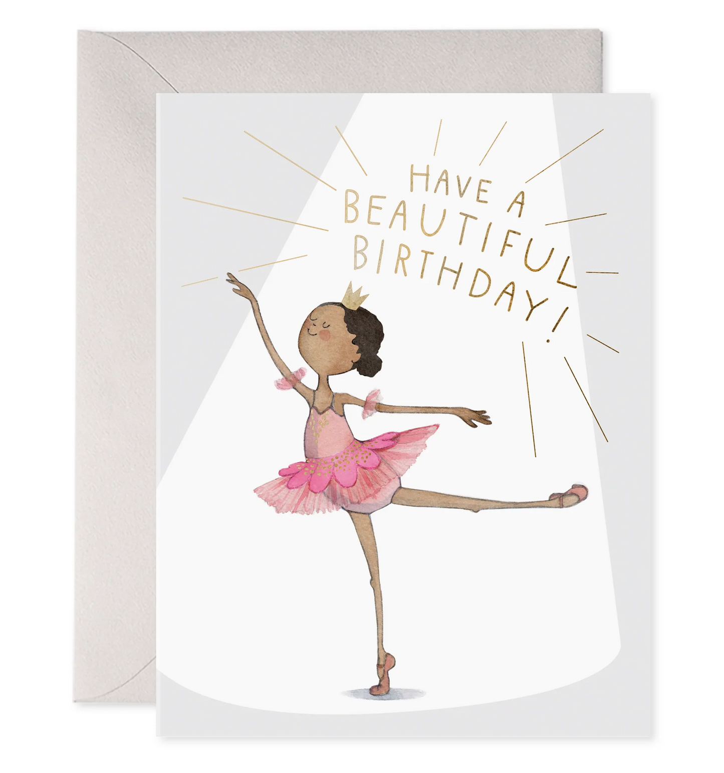 Ballerina Birthday Card